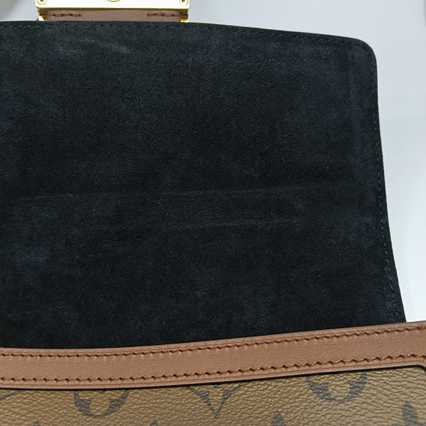 DAUPHINE MM Monogram Coated Canvas Brown
