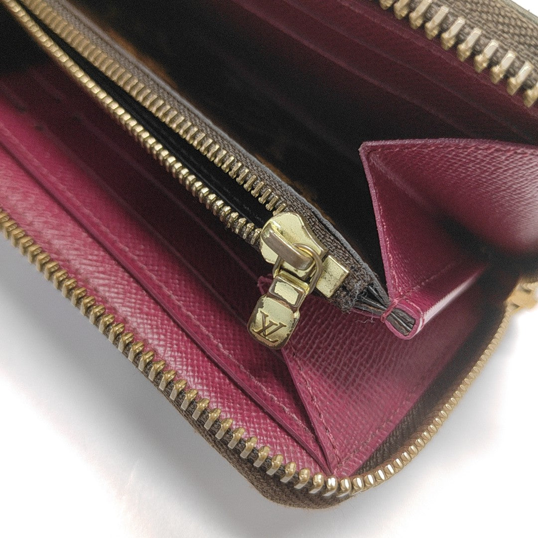 CLÉMENCE Monogram Coated Canvas Brown Wallet