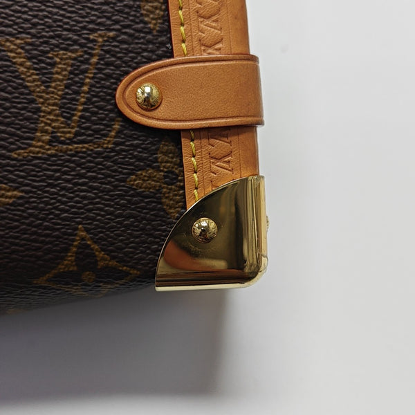 SIDE TRUNK MM Monogram Coated Canvas Brown