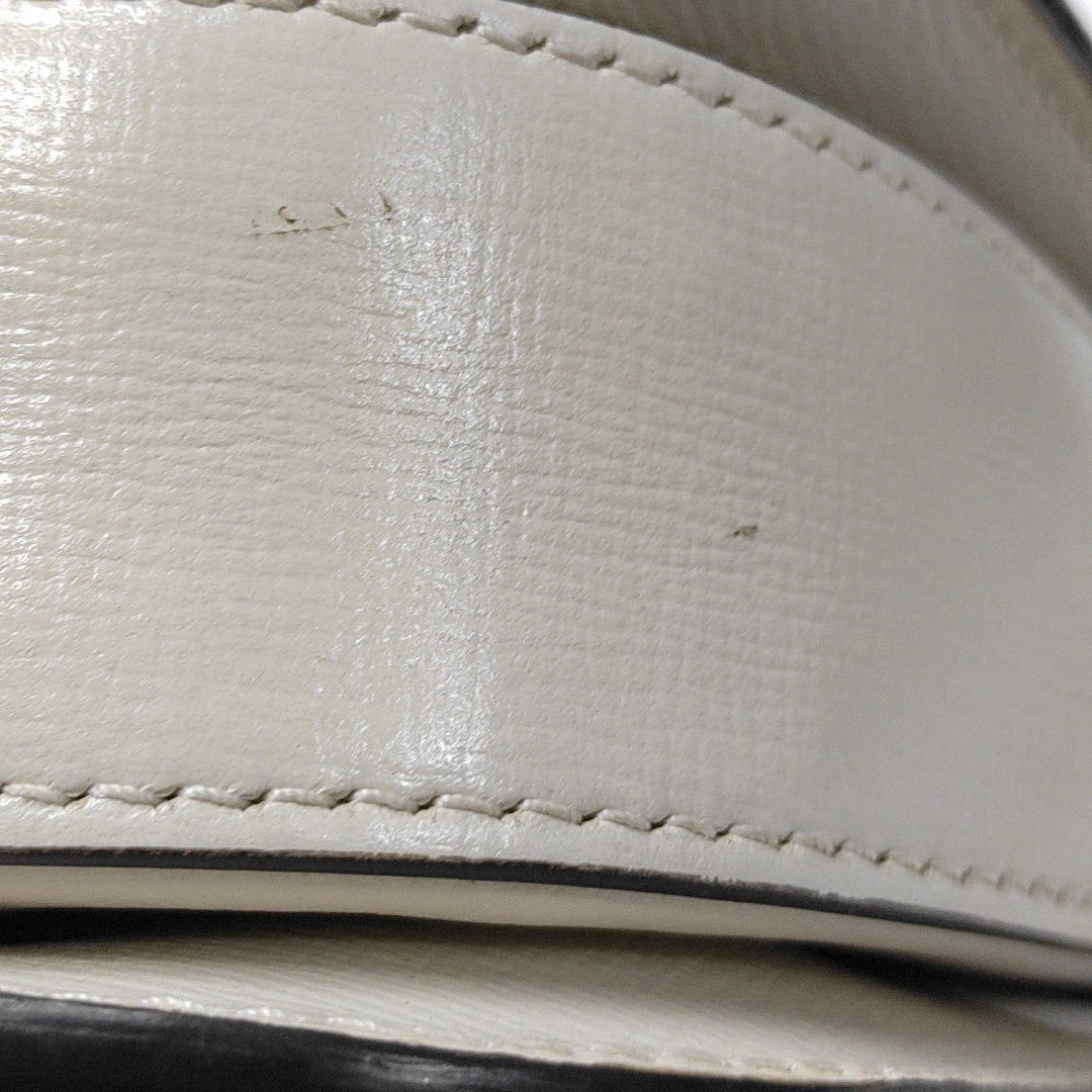 Horsebit 1955 Small Monogram Coated Canvas Beige