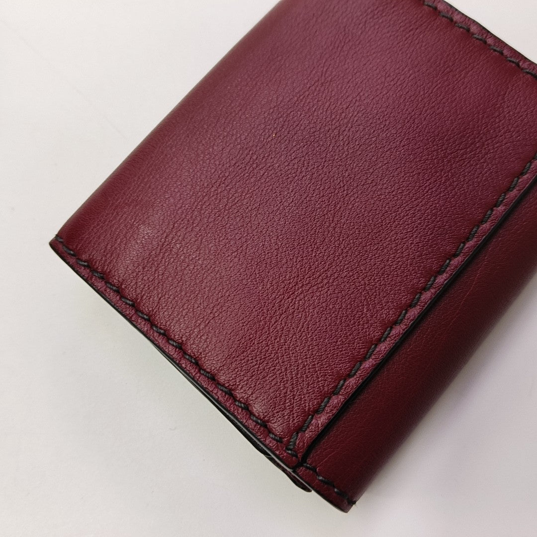 Calfskin Wallet Red