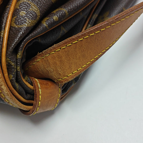 SAUMUR 35 Monogram Coated Canvas Brown