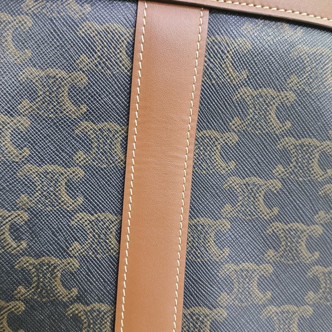 TRIOMPHE CANVAS Small Coated Canvas Brown