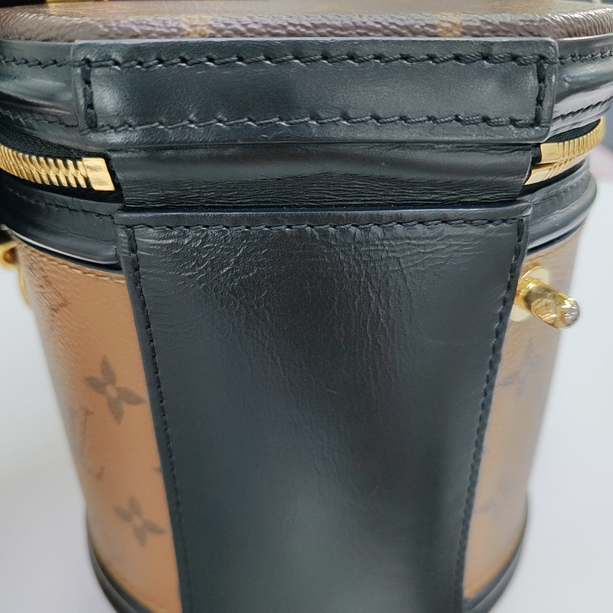 CANNES PM Monogram Coated Canvas Brown