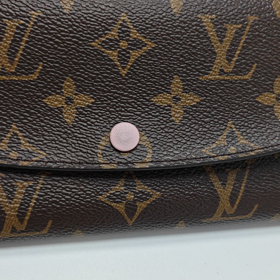 EMILIE Monogram Coated Canvas Brown