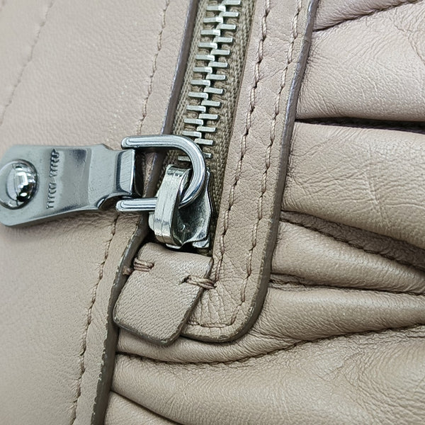 Lambskin Shoulder Bag Brown