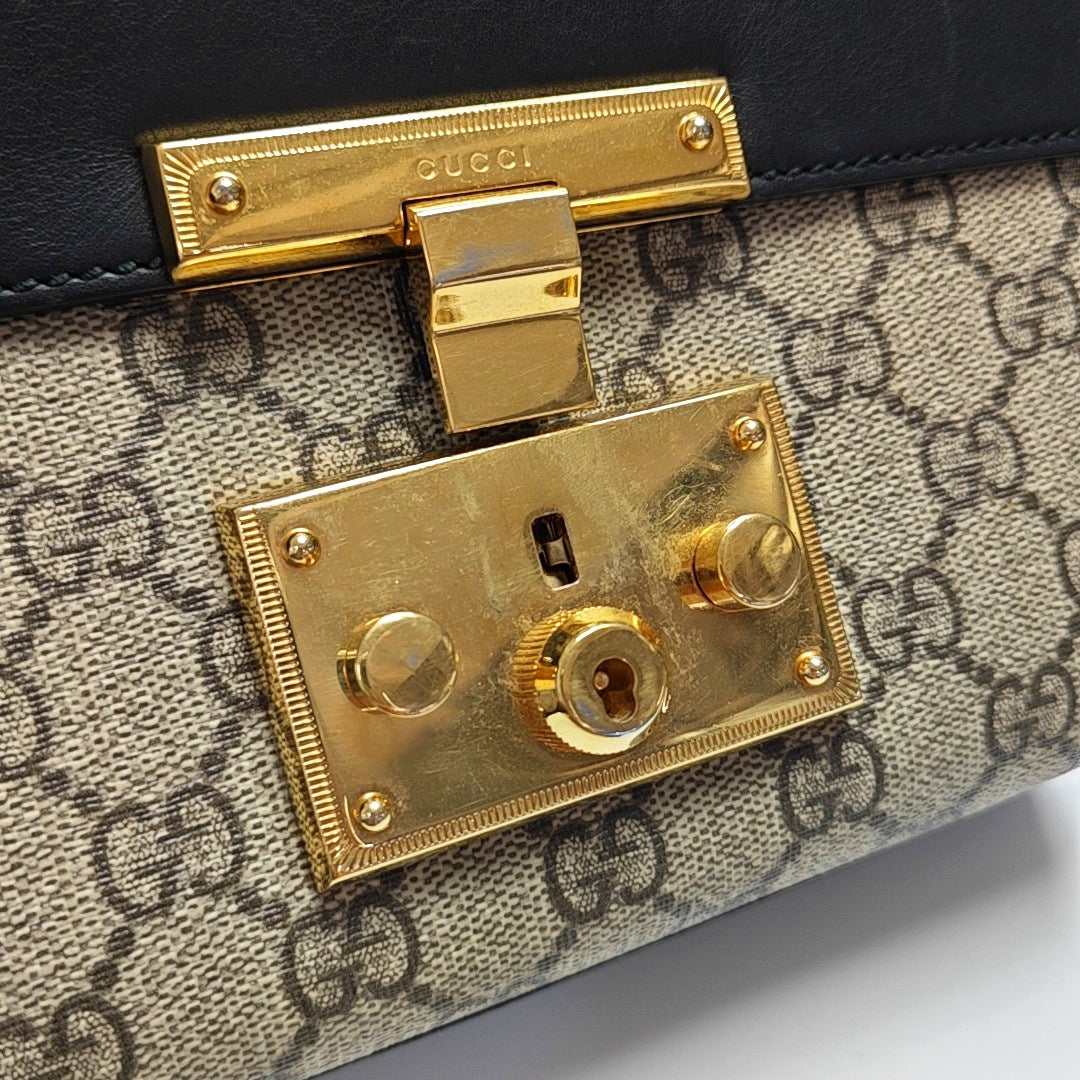 Authenticated pre-owned  Padlock Small Monogram Coated Canvas Multicolor - Shoulder Bag at Looply