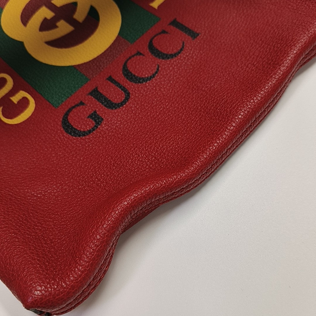 Print Medium Calfskin Red