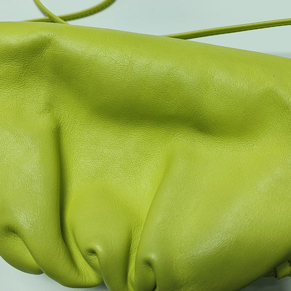 Authenticated pre-owned  The Pouch Mini Calfskin Green - Shoulder Bag at Looply