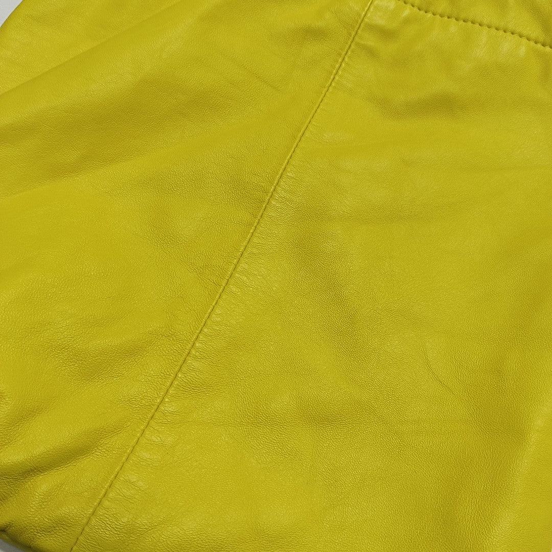 CRYSTAL POUCH Small Lambskin Yellow