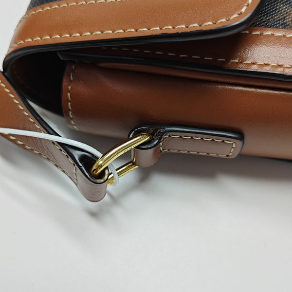 TRIOMPHE Small Coated Canvas Brown