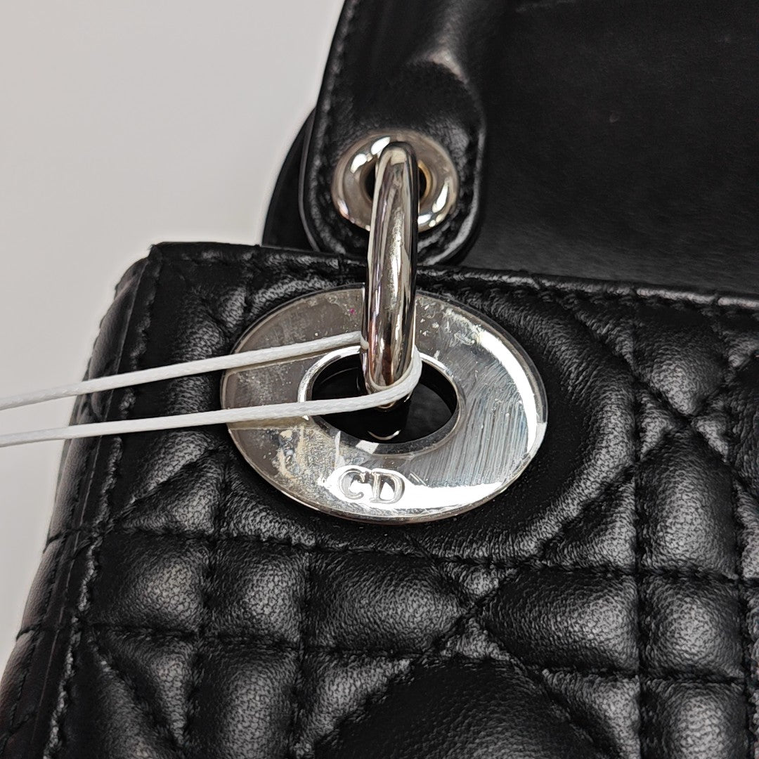 Lady Dior Mini Quilted Lambskin Black