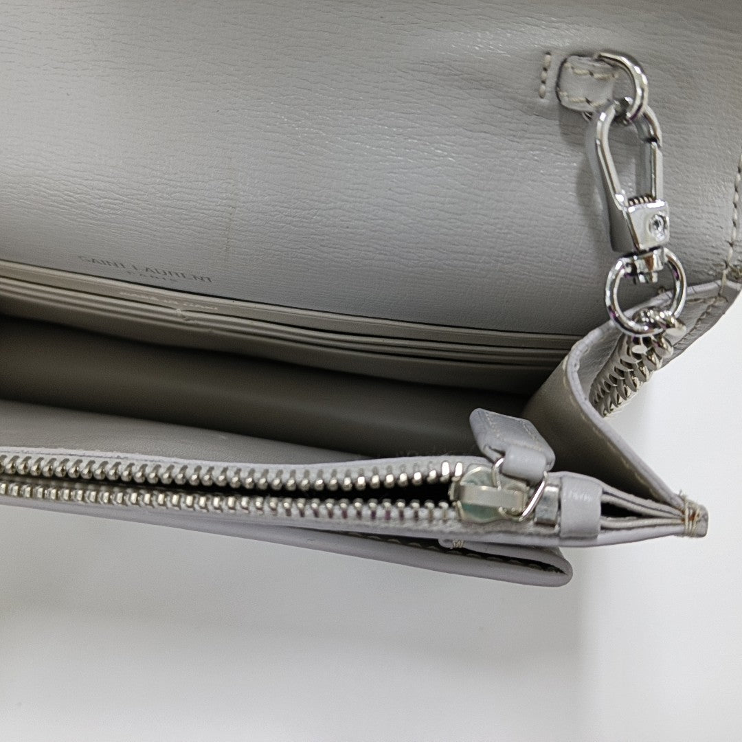 SUNSET Small Calfskin Gray