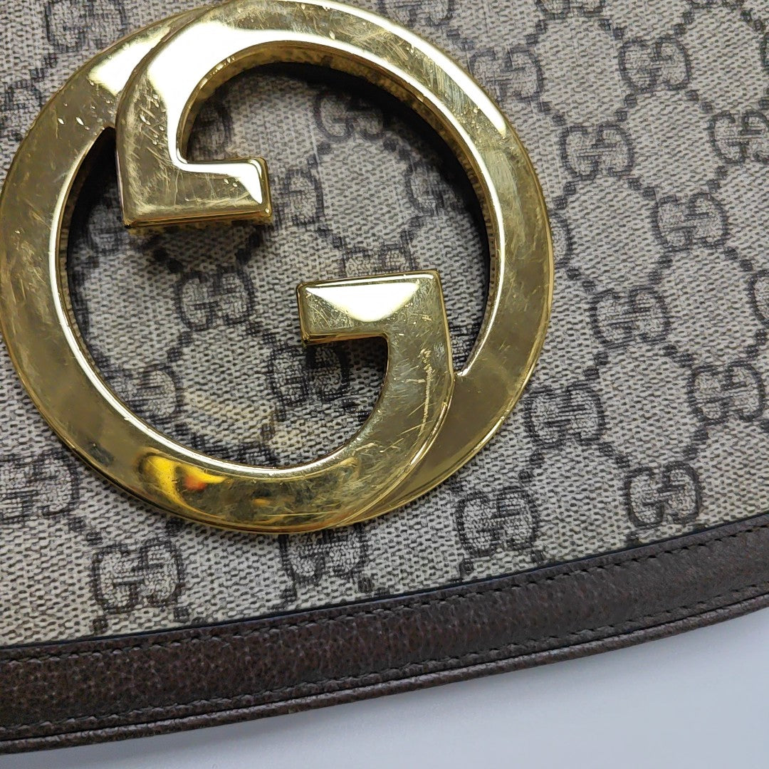 Blondie Small Monogram Coated Canvas Brown