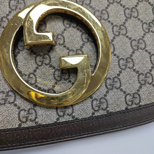 Blondie Small Monogram Coated Canvas Brown