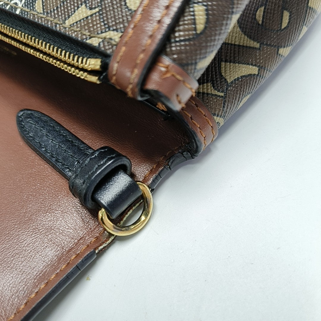 Crossbody Bag Coated Canvas Multicolor