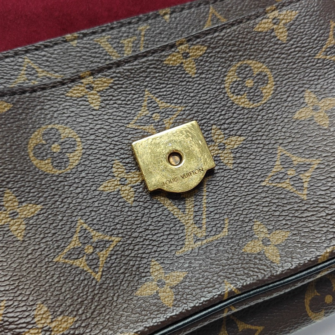 PASSY Monogram Coated Canvas Brown