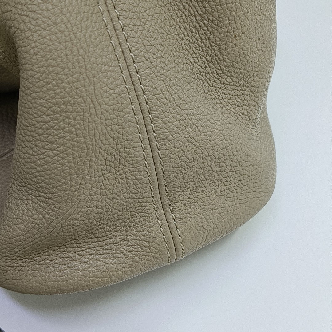 Calfskin Shoulder Bag Beige