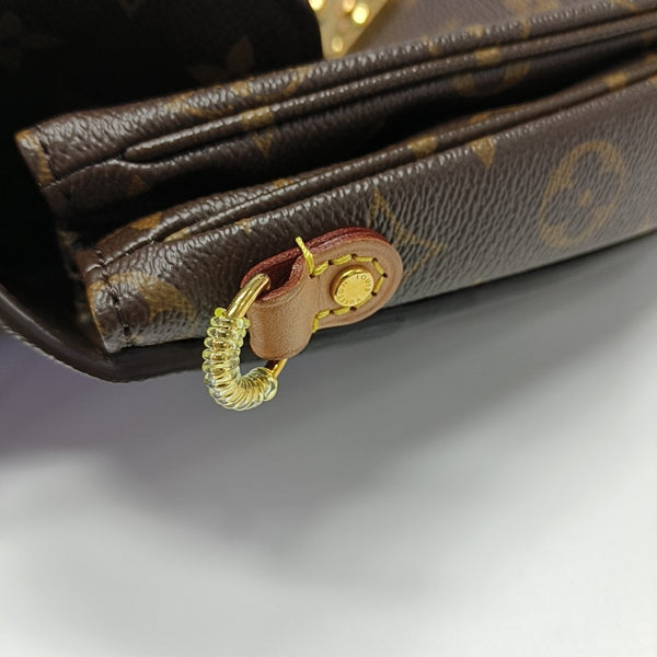 MÉTIS MM Monogram Coated Canvas Brown