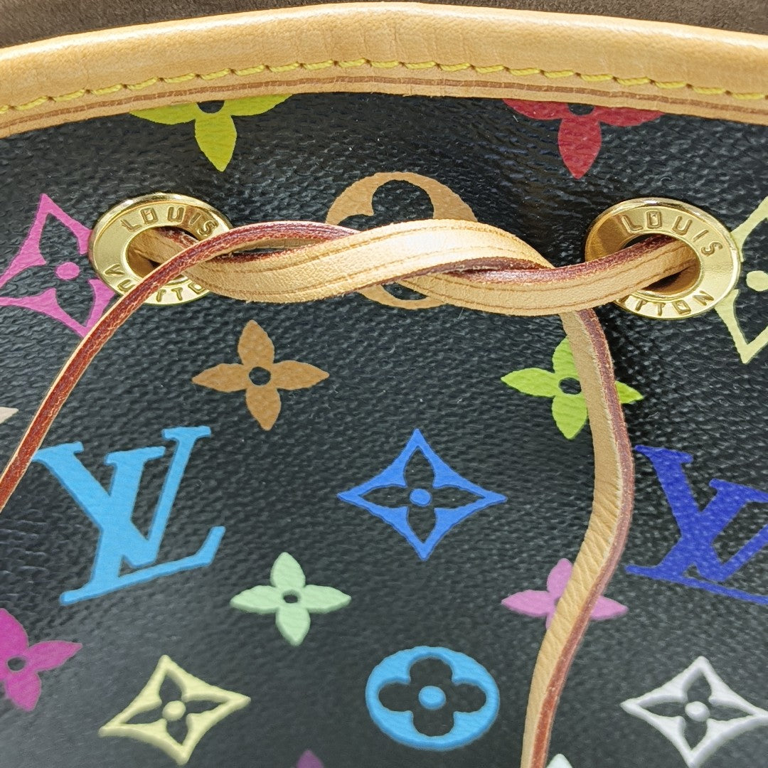 LV × TM NÉONOÉ MM Monogram Coated Canvas Black