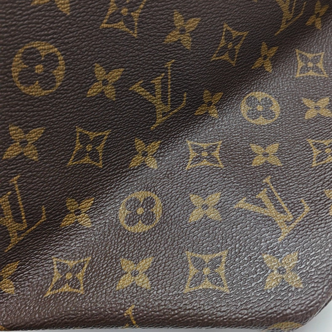 NEVERFULL GM Monogram Coated Canvas Brown