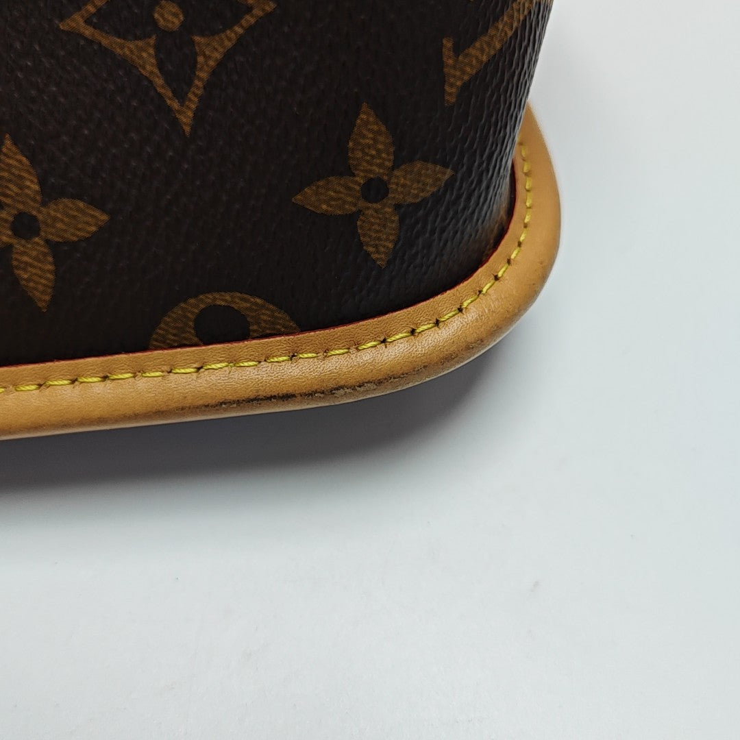 DIANE Monogram Coated Canvas Brown