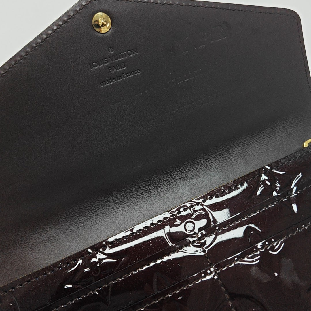 SARAH Patent Leather Red Wallet