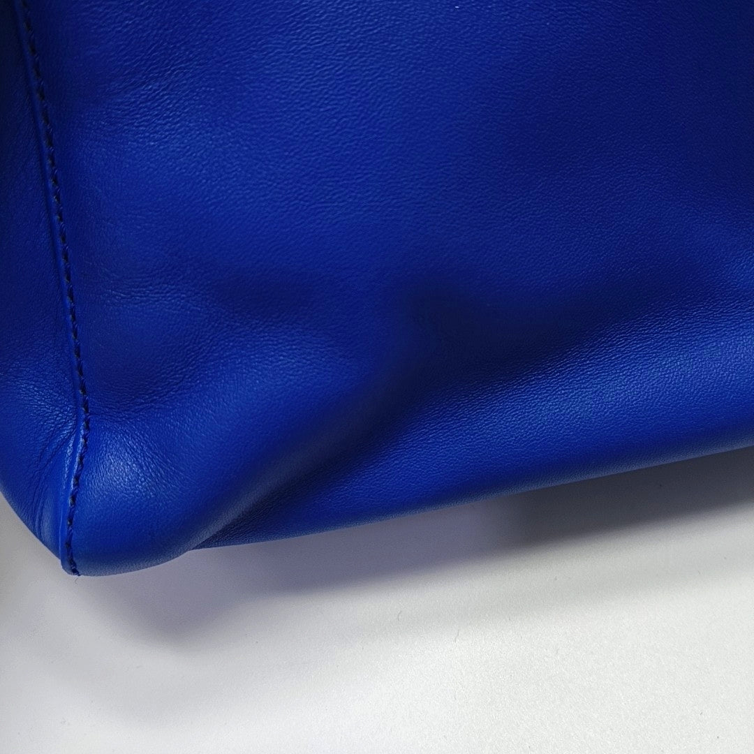 Authenticated pre-owned  Peekaboo Mini Calfskin Blue - Tote Bag at Looply