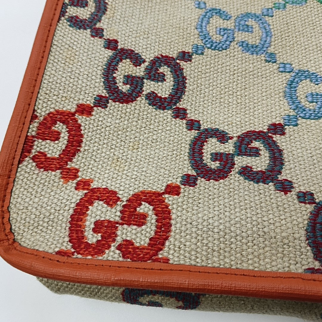 Monogram Fabric Tote Bag Beige
