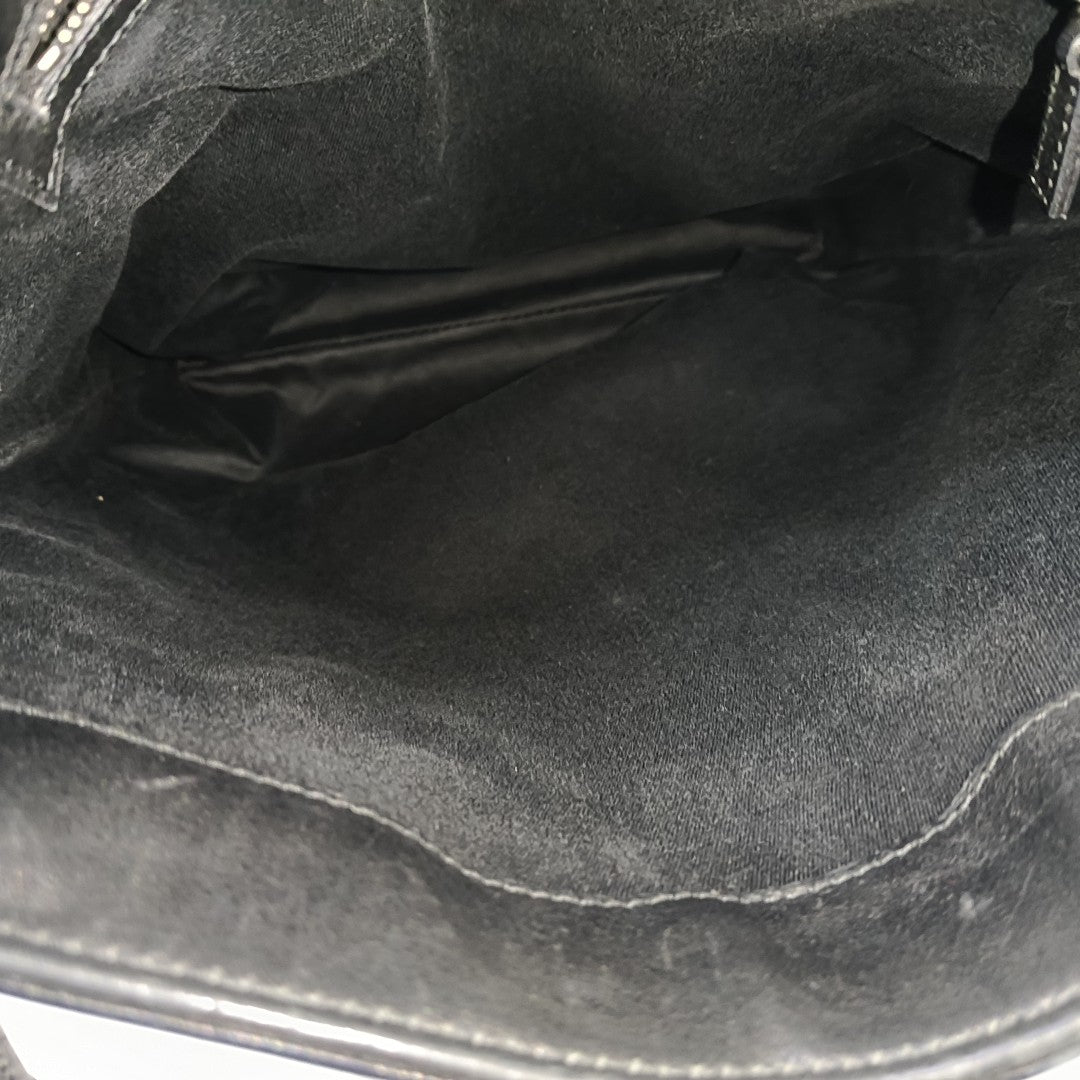 Monogram Canvas Tote Bag Black