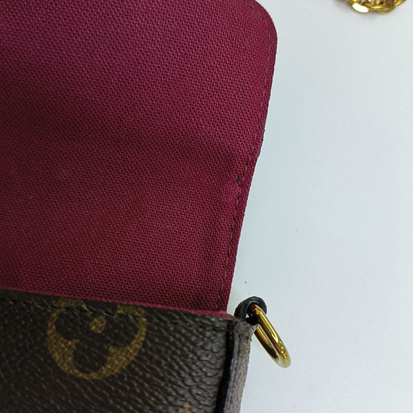 FÉLICIE Monogram Lona Revestida Marrón
