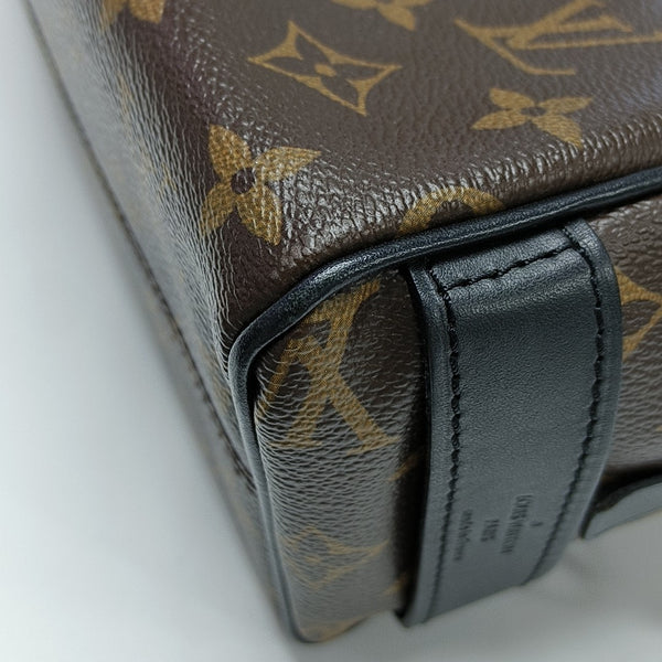 Monogram Coated Canvas Clutch Brown