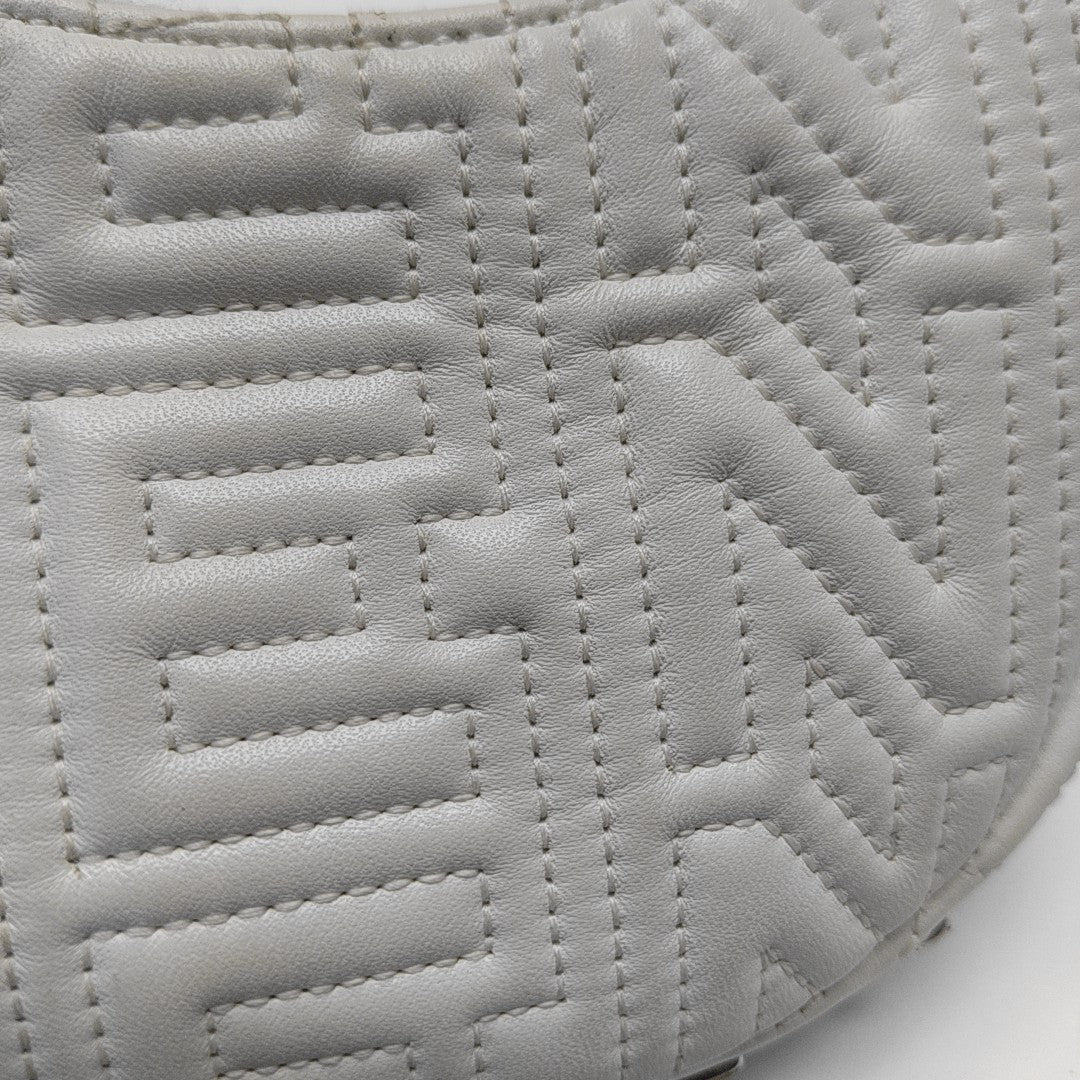 Quilted Calfskin Clutch White