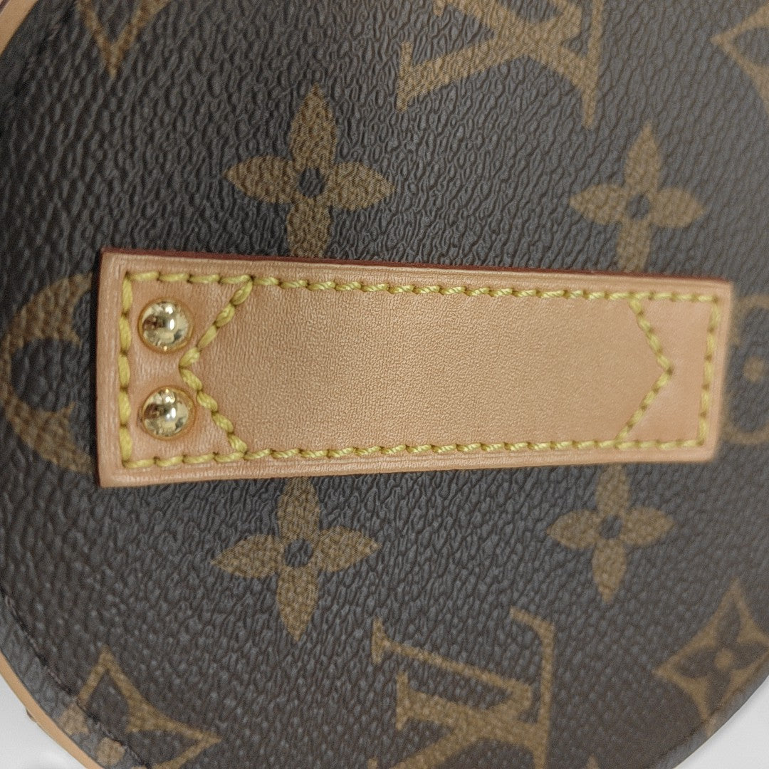 BOITE CHAPEAU Mini Monogram Coated Canvas Brown