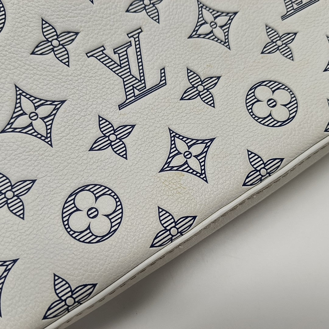 DUO Monogram Calfskin White
