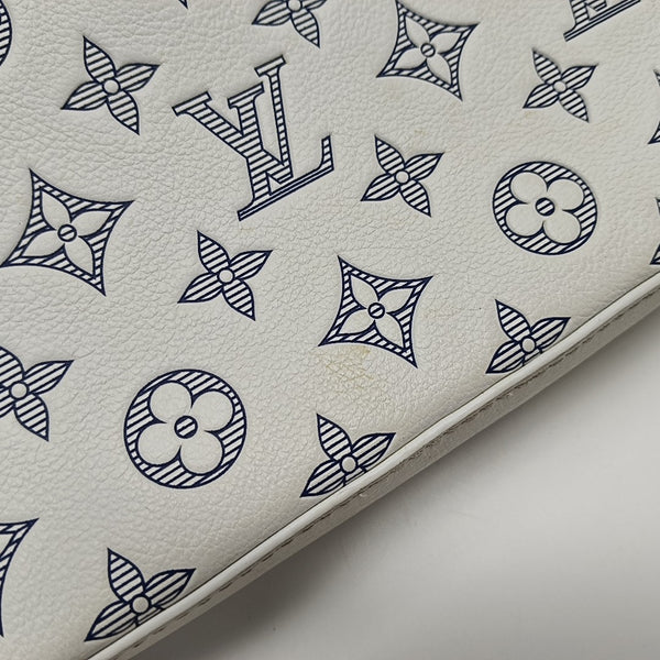 DUO Monogram Calfskin White