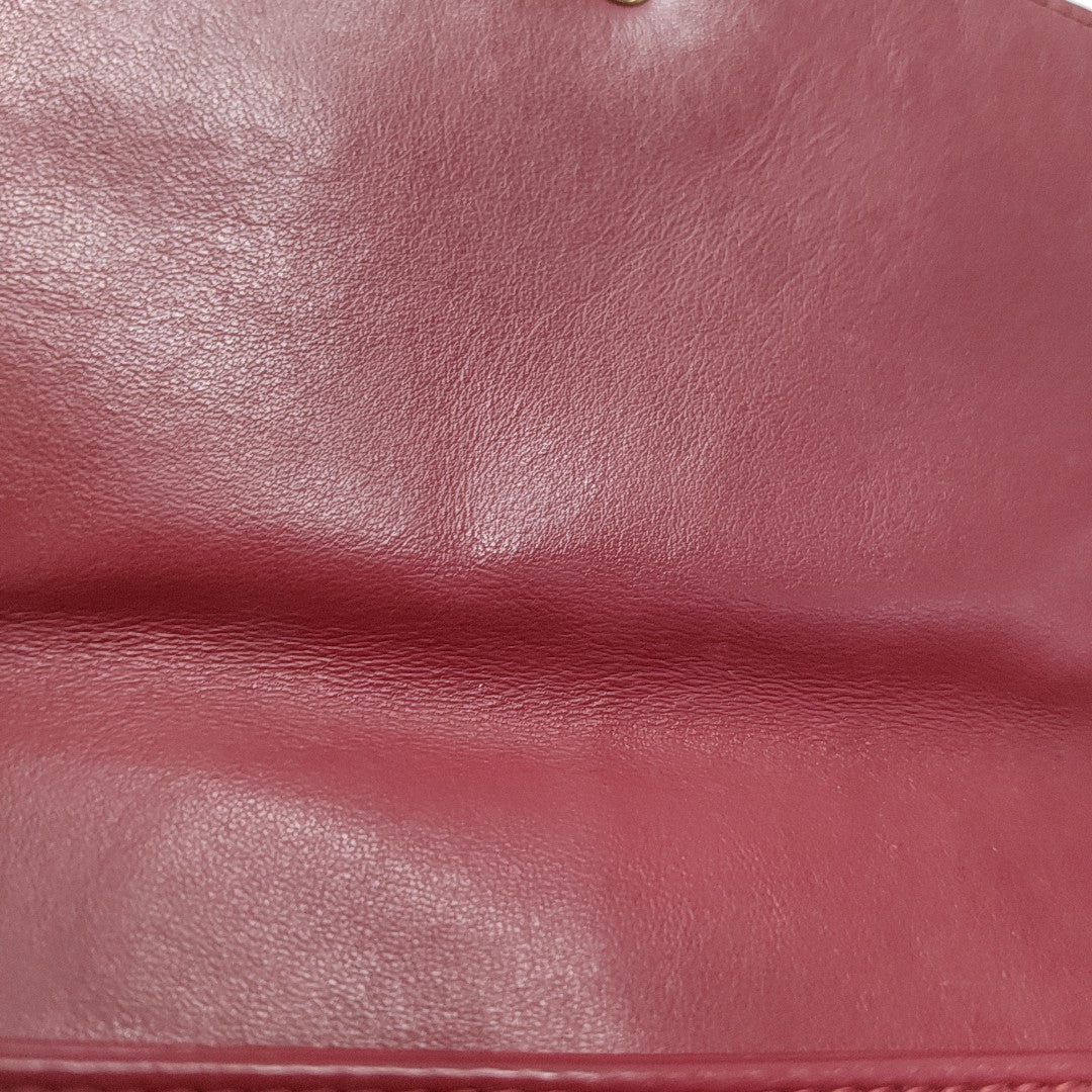 GG Marmont Medium Quilted Calfskin Red
