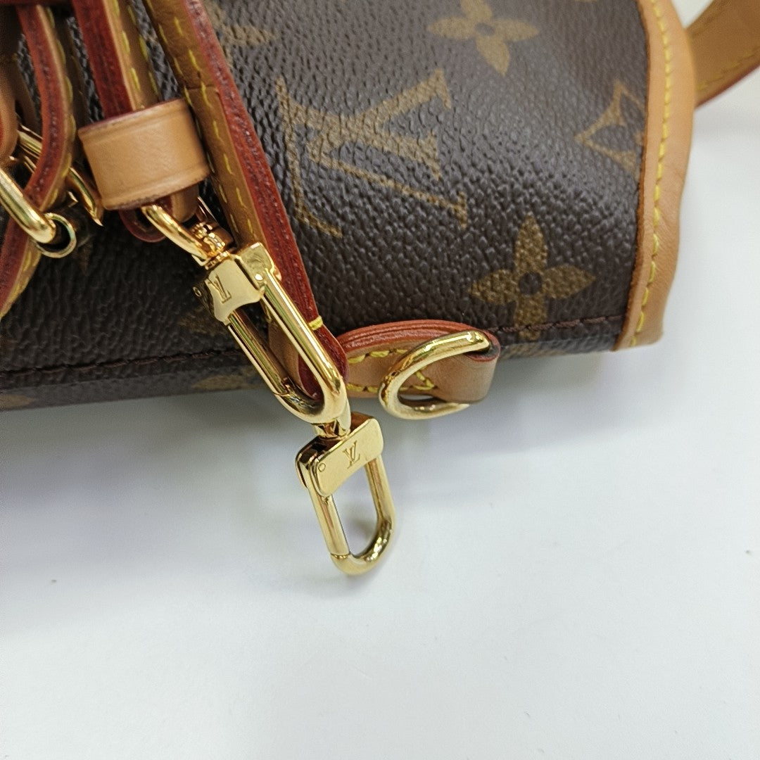 FOLD ME Monogram Coated Canvas Brown