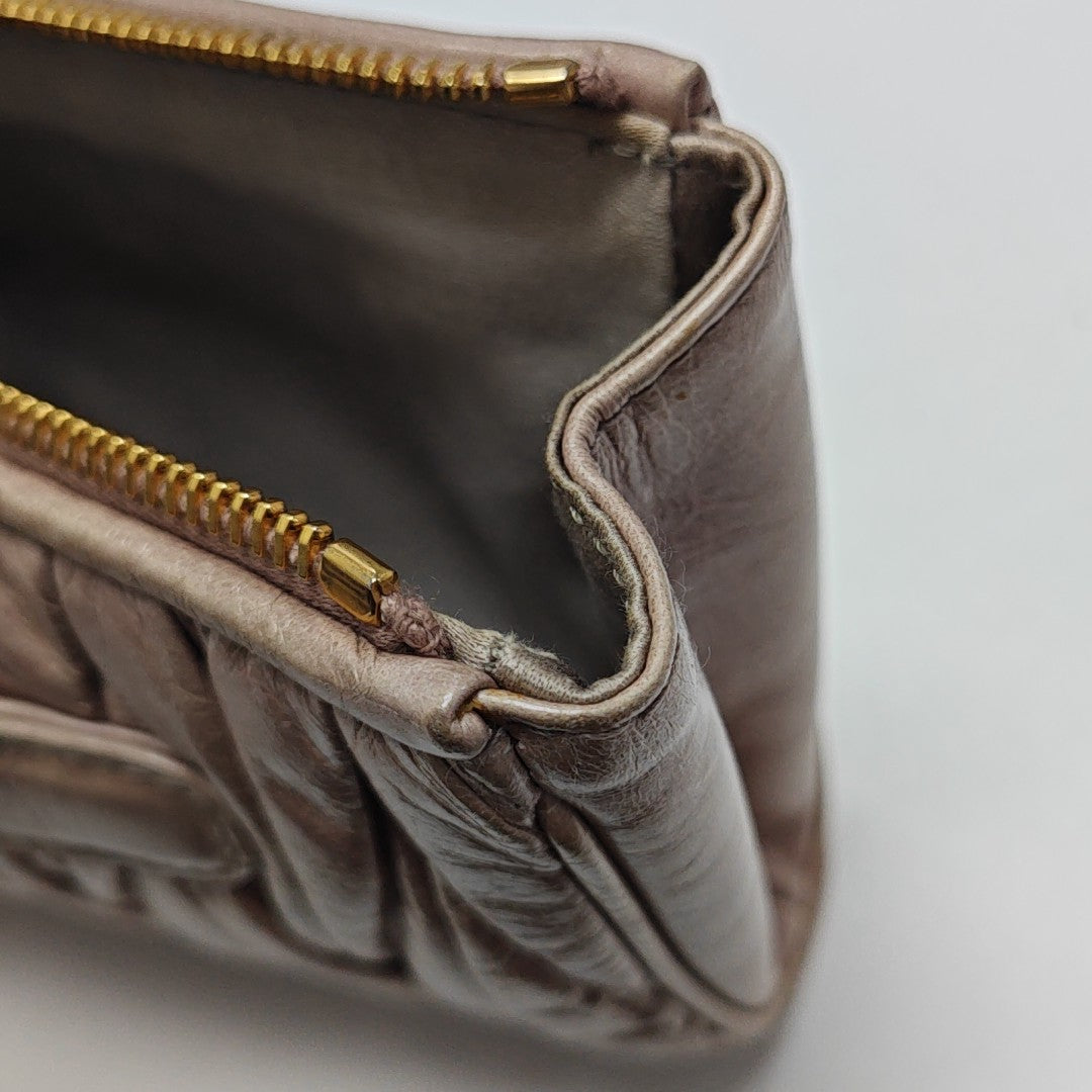 Matelassé Quilted Calfskin Pink