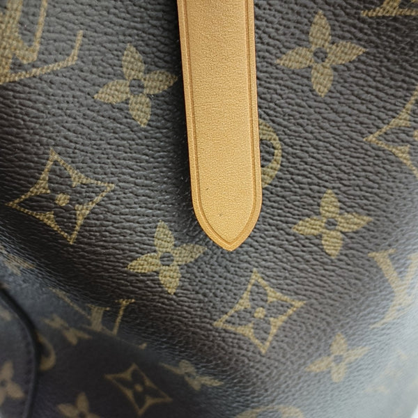 MONTAIGNE MM Monogram Coated Canvas Brown
