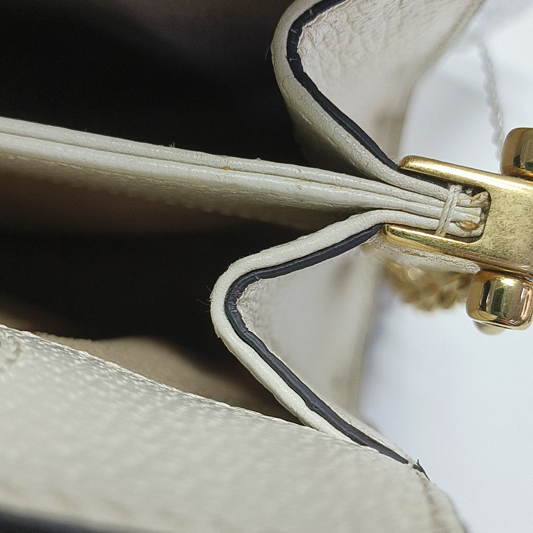 Ophidia Small Monogram Coated Canvas Beige