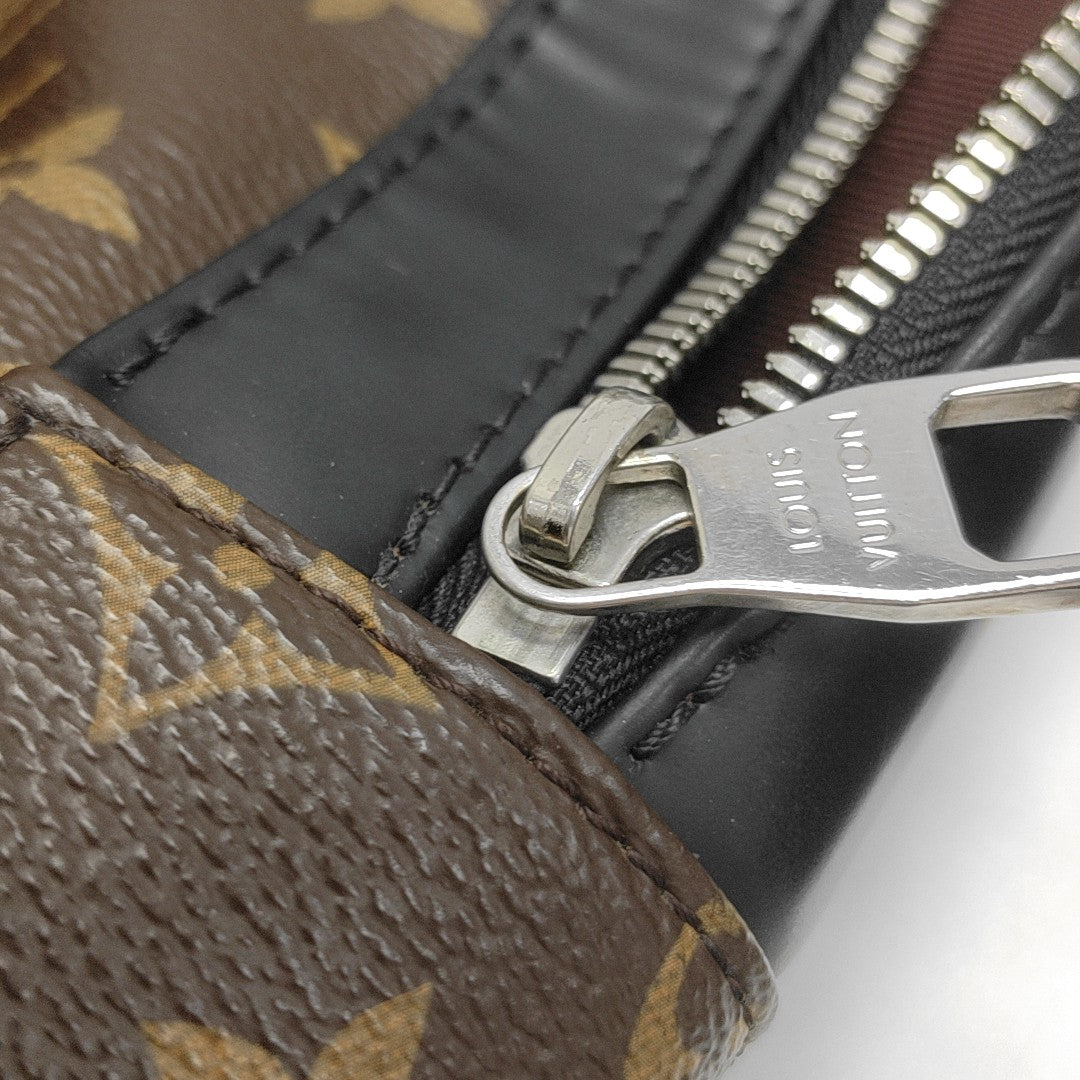 JOSH Monogram Coated Canvas Brown