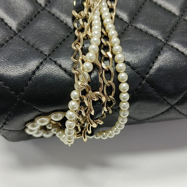 Westminster Medium Quilted Lambskin Black