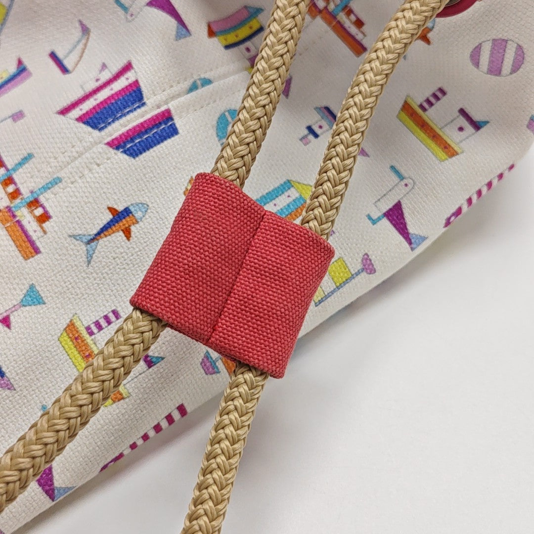 Canvas Bucket Bag White