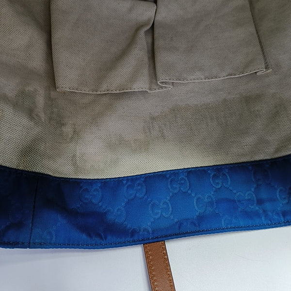Monogram Nylon Tote Bag Blue