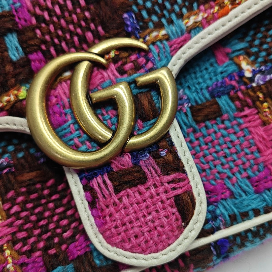 GG Marmont Small Wool Multicolor