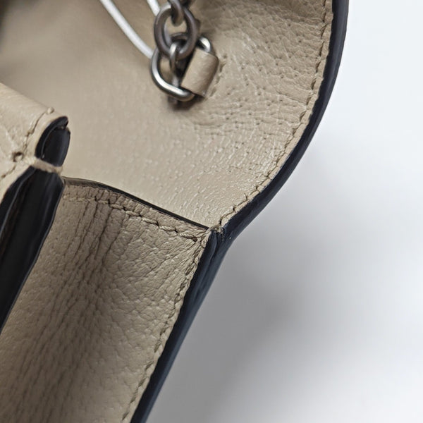 Dionysus Super Mini Monogram Coated Canvas Beige