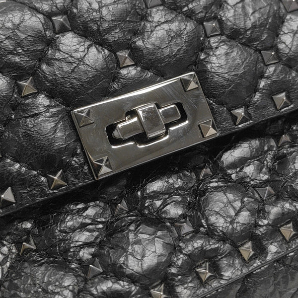 Rockstud Lambskin Black