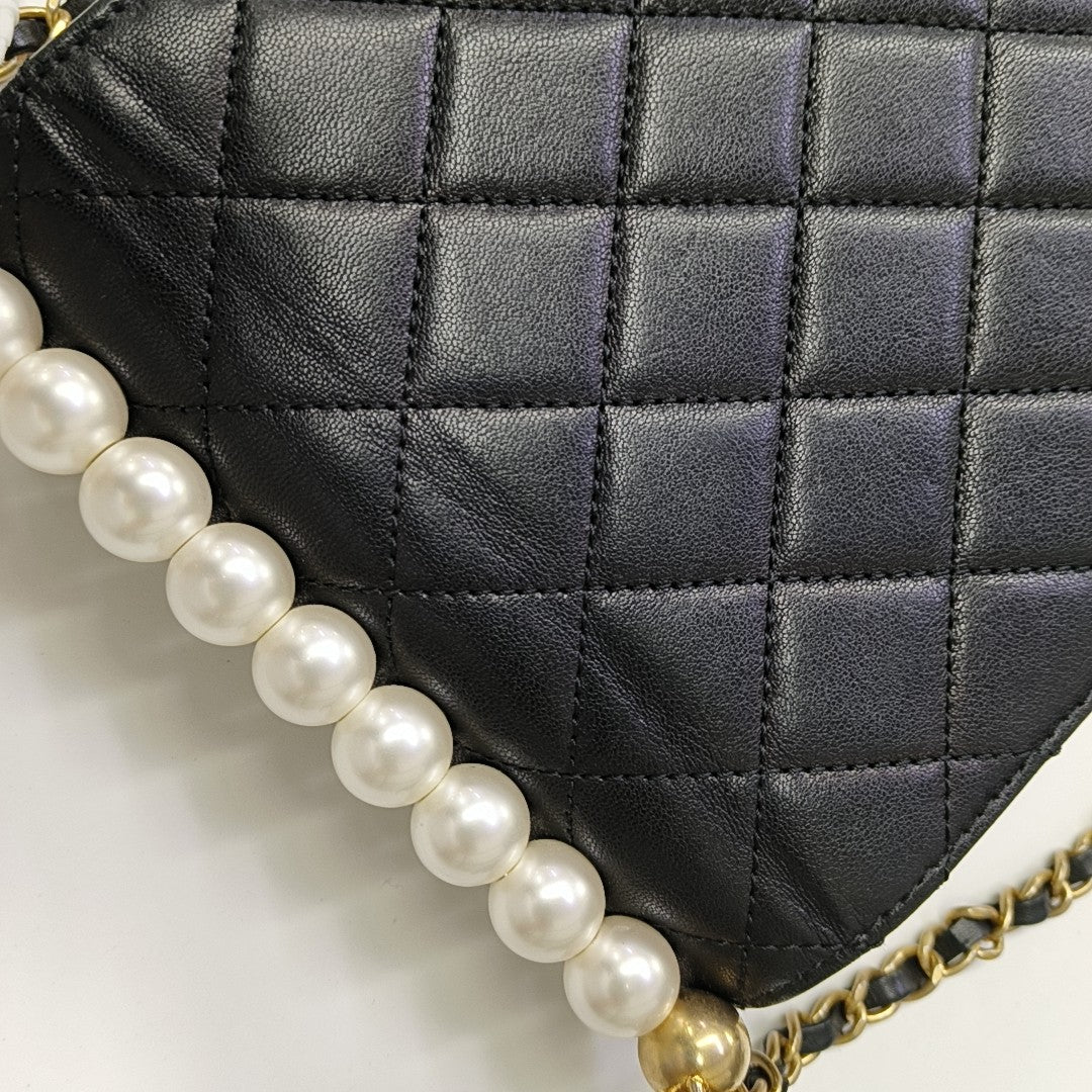 Quilted Lambskin Mini Black