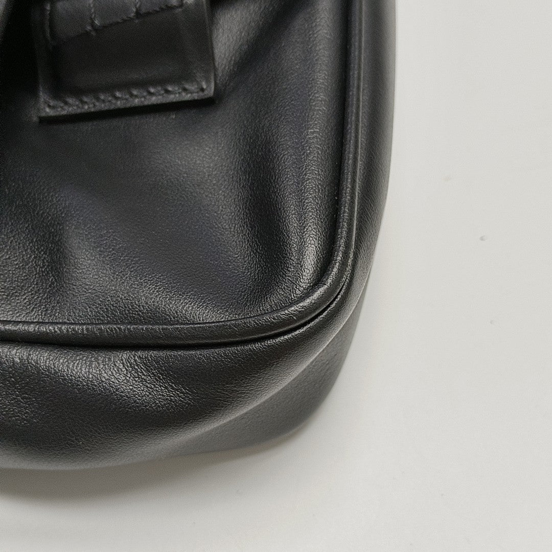 Calfskin Shoulder Bag Black